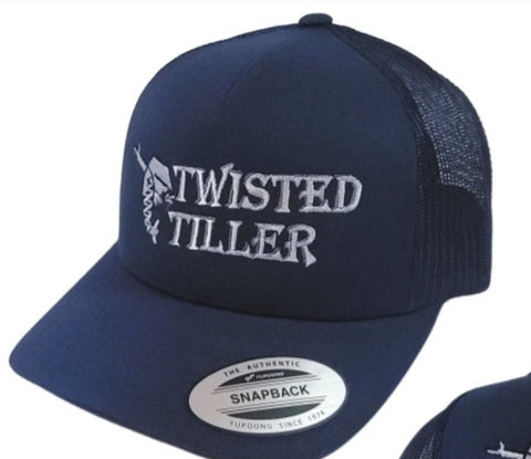Twisted Tiller Navy Snap Back Hat